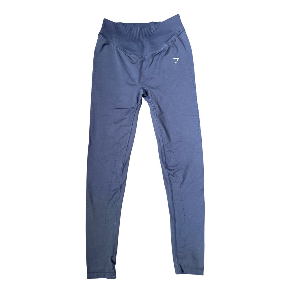 Gymshark Energy Seamless Blue High Waisted Workout Leggings Small B6A4T